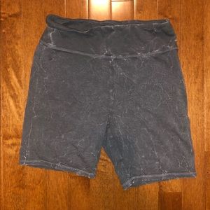 Acid Wash Biker Shorts